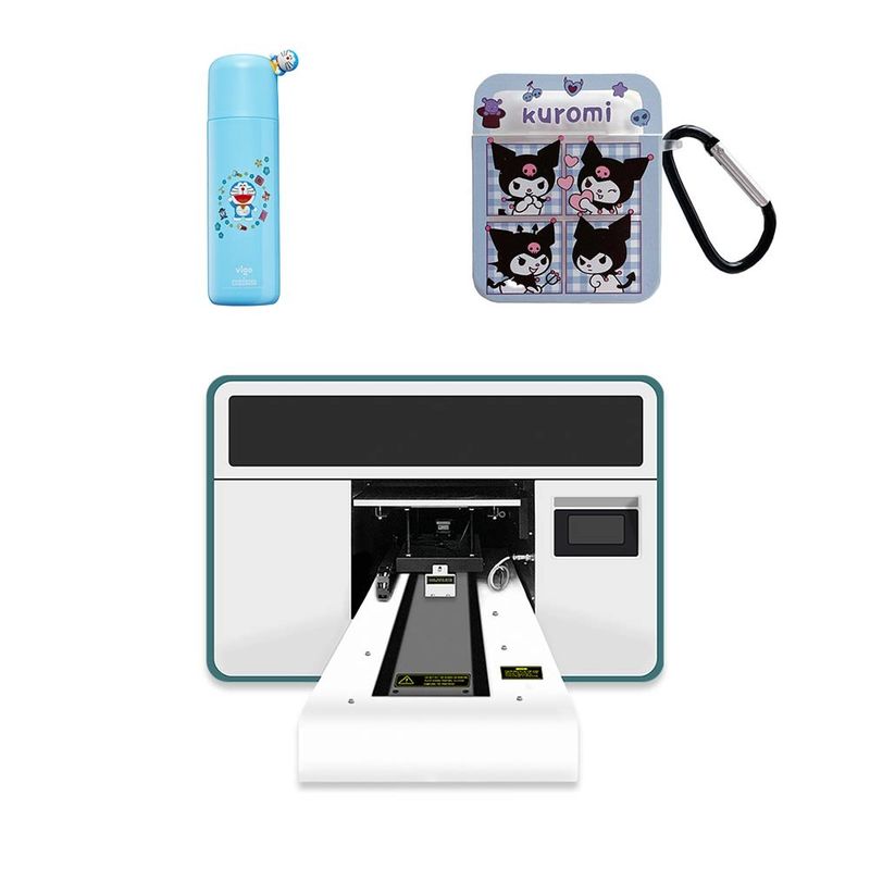 उच्च रिज़ॉल्यूशन यूवी हाइब्रिड प्रिंटर ए3 साइज 2 हेड 1440dpi फोन कवर प्रिंटिंग मशीन