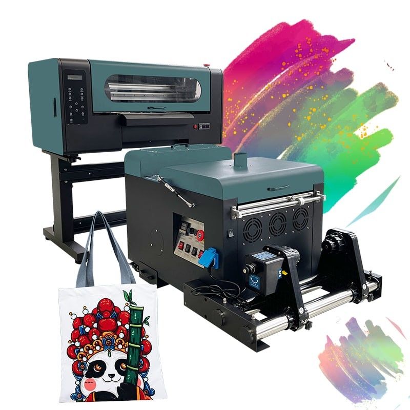 छोटे आकार 300 मिमी मुद्रण चौड़ाई डीटीएफ प्रिंटर 2 Epson F1080 सिर के साथ अच्छी गुणवत्ता में