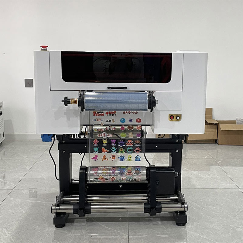 ए3 यूवी डीटीएफ स्टिकर प्रिंटर लोगो कप पेन रैप के लिए EPSON F1080 हेड्स यूवी डीटीएफ प्रिंटिंग मशीन